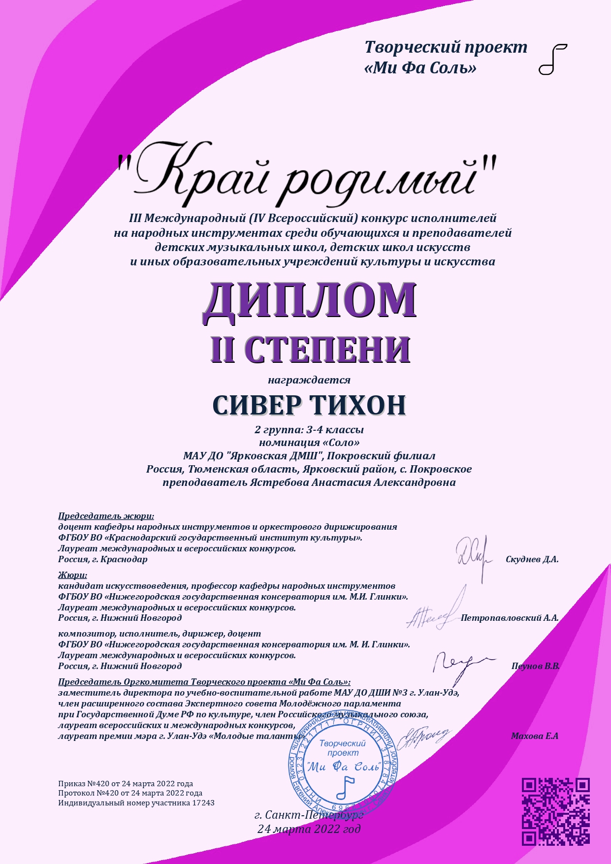 Сивер Тихон 17243 Сертификат КР 2022 page 0001